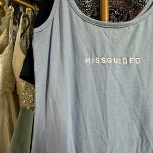 Missguided | Maternity Tank Midi Dress in Light Blue